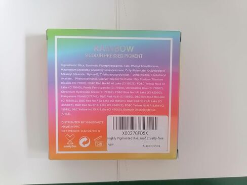 Highly Pigmented Eyeshadow Palette, 9 Color Bright Eye Makeup Palette Colorful Matte Eye Shadow Palettes Long Lasting Waterproof Cruelty-free, Rainbow (Pink) in Saudi Arabia