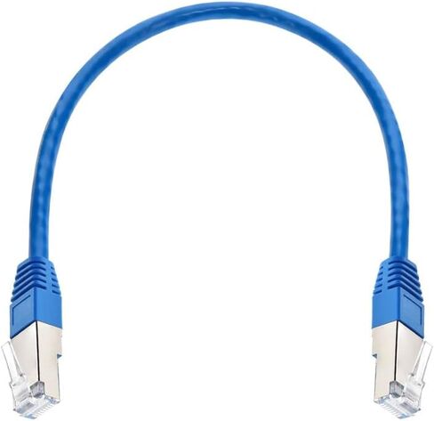 كابل تصحيح Monoprice Cat6A Ethernet - Zeroboot، RJ45، 550 ميجا هرتز، 10 جيجا، S/FTP، 26AWG، سلك نحاسي نقي مجدول، 3 أقدام، أزرق - سلسلة Entegrade in Saudi Arabia