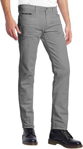 ETHANOL Mens Slim Hyper Stretch Motion Free Five Pockets Denim Pants in Kuwait