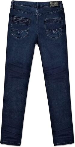 ETHANOL Mens Slim Hyper Stretch Motion Free Five Pockets Denim Pants in Kuwait
