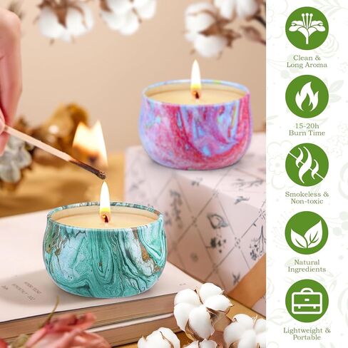 9 Pack Candles for Home Scented Aromatherapy Candles Gifts Set for Women Soy Wax Long Lasting Jar Candles Bulk for Mom Wife Girlfriend Valentine Birthday Christmas Mother's Thanksgiving Day Present in Saudi Arabia