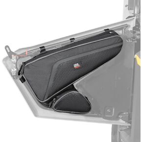 KEMIMOTO Door Bags 1680D Storage Bag with 70mm Knee Pads Compatible with Polaris RZR 200 with Stock Doors RZR 200 Lower Door Side Bags Resistant Zippers Extra Pockets - Set of Two