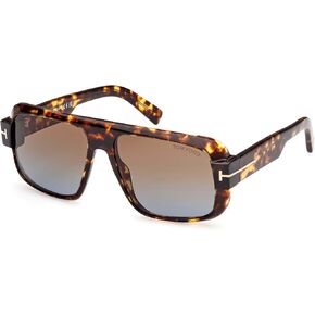 Tom Ford TURNER FT 1101 Dark Havana/Light Brown Shaded 58/15/140 men Sunglasses