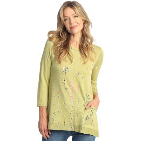 Jess & Jane Light French Terry Patch Pocket Tunic - LT1