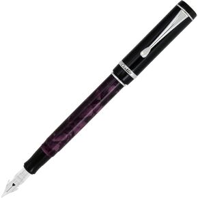 Conklin Duragraph Fountain Pen (Purple Nights) - Omniflex Nib - A Luxury Pen for Journaling, Autographs, and Memorable Gifts on Any Occasion