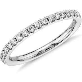 Moissanite Wedding Band for Women 925 Sterling Silver Engagement Stackable Rings,D VVS1 Anniversary Ring Band for Women Fiancée Girlfriend