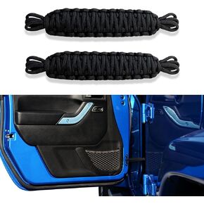 2PCS Door Strap for Jeep, Door Limiting Straps 1000 Pound Strength Durable Swing Limiter for Jeep Wrangler TJ JK JKU JL JLU YJ for Gladiator JT 2/4 Door 1987-2024