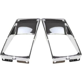 LAFORMO 2 X Headlight Bezel Chrome Compatible With 1987-2003 International 9400 8200 8300 4700 4800 4900 ; Replacement For 1661763C1,1661764C1(Left + Right)