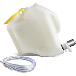 DNA Motoring OEM-WT-CH1288146 Factory Style Windshield Washer Fluid Reservoir w/Pump Cap Compatible with 2003-2006 Wrangler