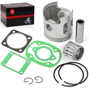 J10-11635-00-00 Oversize 0.25mm Top End Piston Bearing Gasket Ring kit for Yamaha G1 2-Cycle Gas Golf Cart 1978-1989 93310-218A6-00