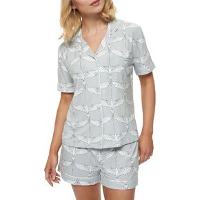 Pop & Plum Soft Cooling Viscose Bamboo Pajamas for Women, Comfy PJs, Matching Button Up Pajama Shorts Set, Super Soft Pajamas