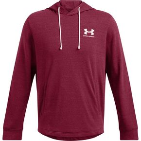 سترة بغطاء للرأس للرجال من Under Armour ذات رقبة دائرية طويلة وRival Terry