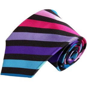 Tie Men Flower Patten Neckties For Mens Pure Silk Neckwear Black