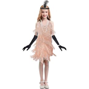 1920s Flapper Dress for Girls 20s Costumes Great Gatsby Theme Roaring 20's Dress