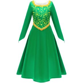 Dressy Daisy Toddler Little Girls Princess Ogre Halloween Costume Birthday Party Dress Up Green Gown