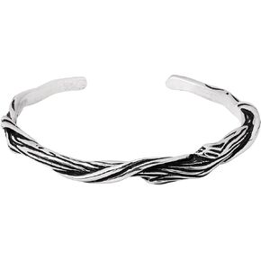 HAQUIL Gothic Punk Cuff Bracelet Twisted Bangle Bracelet Silver Cuff Knot Vintage Bracelets Jewelry