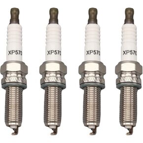 XP5702 Iridium Spark Plugs 4 Packs Compatible with DODGE GENESIS HONDA HYUNDAI KIA MERCEDES-BENZ 1.8L 2.0L 2.4L 3.5L 5.5 L L4 V6 Replacement for 93911 LKR7AIX