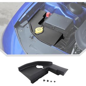 JeCar Black Engine Bay Interior Windshield Washer Tank Cover Interior Accessories for Dodge Charger 2011+ & Challenger 2015+