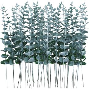 72Pcs Artificial Eucalyptus Stems Black Eucalyptus Leaves for vase Black Artificial Flowers for Black Halloween Branches Decor Wedding Bouquet Centerpiece Floral Arrangement Home Decoration