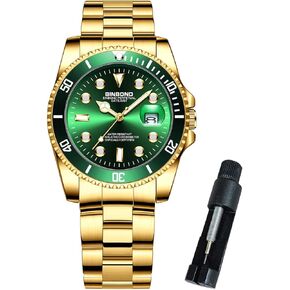 Watch for Women with Date Fashion Elegant Dress Stainless Steel Rotatable Bezel Ladies Wrist Watches Gift Waterproof Luminous