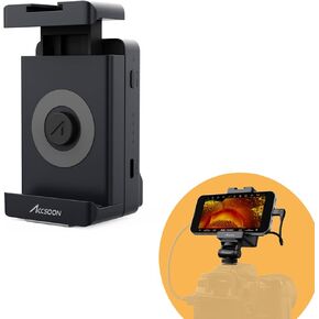 Accsoon SeeMo Pro Phone Monitor Compatibility with iPhone iPad Video Transmission Transmitter SDI&HDMI to iOS 1080p HD Video Capture Adapter -Turn Your Phone into Monitor(Black)