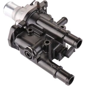 SCITOO 25192228 Thermostat Housing Assembly for 2004-2015 for Nissan Titan 2012-2016 for Nissan NV1500 2012-2016 for Chevrolet Sonic Thermostat Housing/Water Outlet