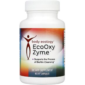 Body Ecology EcoOxyZyme | Multi-Enzyme Digestive Supplement | Supports Immune System and Gut Health | Biofilm Disruptor | 60 Capsules