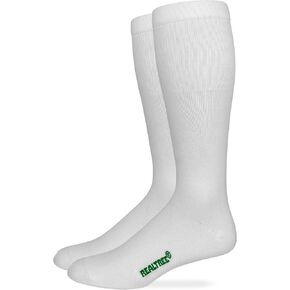 Realtree Mens Lightweight Seamless Toe Liner Socks 2 Pair Pack (US, Alpha, Large, Regular, Regular, White)