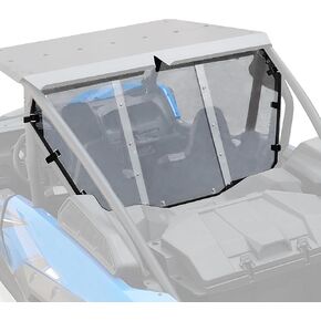 SAUTVS Rear Windshield for Kawasaki Teryx KRX 1000 20-24, Heavy Duty Full Clear Combined Back Windshield Rear Window Full Rear Windscreen for Kawasaki Teryx KRX 1000 2020-2025 Accessories