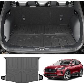 Trunk Mat & Backrest Mat for 2020-2024 Ford Escape Cargo Mats All Weather Rear Seat Back Cargo Liners for 2020 2021 2022 2023 2024 Ford Escape Accessories
