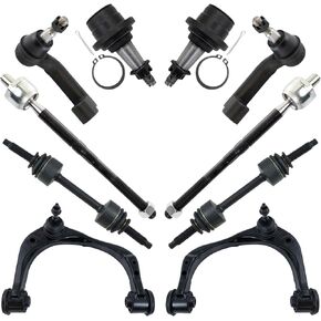TRQ Front Tie Rods Ball Joints Control Arms Kit Compatible with 2015-2020 Ford F-150
