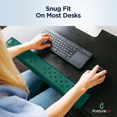 EdgeRest PostureUp L-Shaped Desk Long Wrist Rest Elbow, Forearm & Wrist Comfort Support for Table or Desk Edge, Non-Slip, Memory Foam Padding, Ergonomic Design for Extended Work, Universal Fit, Black in Saudi Arabia