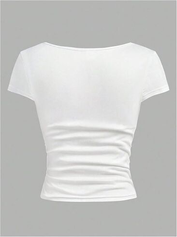 SOLY HUX Girl's Short Sleeve T Shirts 3 Piece Basic Scoop Neck Tees Slim Fit Casual Summer Tops in Kuwait
