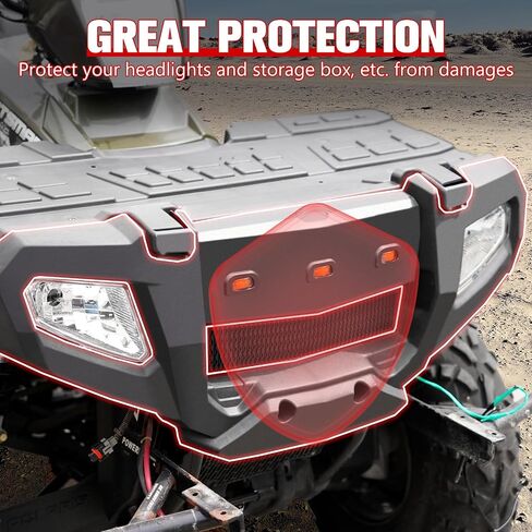 واقي ممتص الصدمات الأمامي A & UTV PRO لـ Polaris Sportsman 500 700 800 X2 Touring 2006-2010، ملحقات حماية فرشاة اللفافة الأمامية، استبدل OEM # 2633527-070، 2633271-070، 2633520-070، 5437086-070 in Saudi Arabia