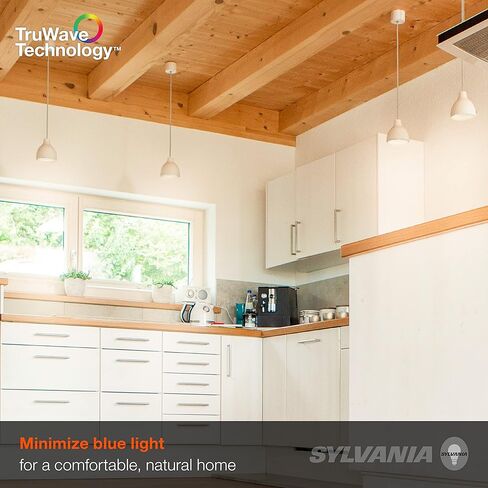SYLVANIA LED TruWave Natural Series A19 Light Bulb, 75W Equivalent, Efficient 11W, Medium Base, 1100 Lumens. Dimmable, Frosted 5000K Daylight - 6 Pack (40819), Soft White in Saudi Arabia