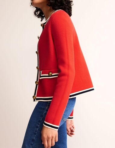 Women's Cardigan Sweater Open Front Color Block Button Down Knit Tweed Jackets Fall Cropped Coat in Saudi Arabia