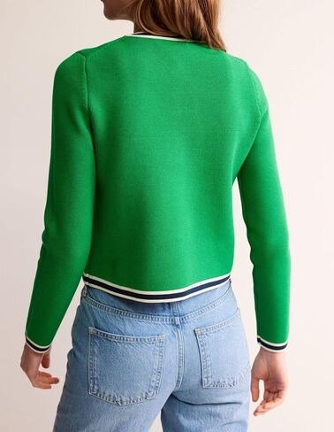 Women's Cardigan Sweater Open Front Color Block Button Down Knit Tweed Jackets Fall Cropped Coat in Saudi Arabia