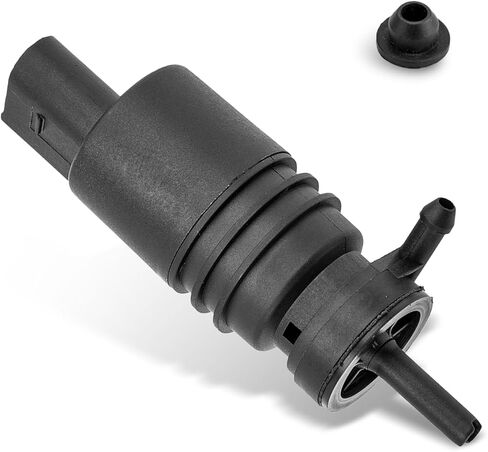 قطعة واحدة من مضخة غسيل الزجاج الأمامي للسيارة، مضخة سائل بديلة للنافذة، محرك رش الماء لمضخة الغسيل، متوافق مع BMW E36، E46، E53، E86 (أسود) in Kuwait