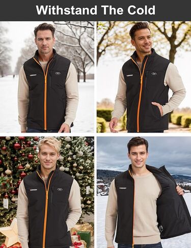 Heated Vest for Men,11 Heating Zone Warm Lightweight Heated Jacket Electric Heated Motorcycle Vest No Include Battery in Saudi Arabia