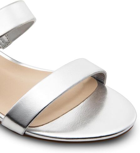 DREAM PAIRS Women's Slides Heels Slip On Low Block Sandals Two Strap Open Round Toe Chunky Casual Summer Mules Shoes in Saudi Arabia