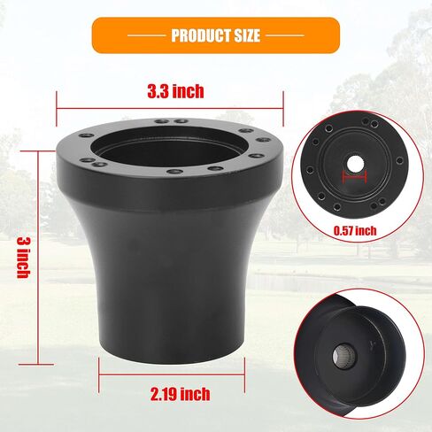 Golf Cart Steering Wheel Adapter, for i40 i40l Adapter (Black) in Kuwait