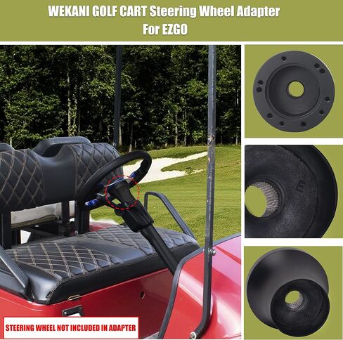 Golf Cart Steering Wheel Adapter, for i40 i40l Adapter (Black) in Kuwait