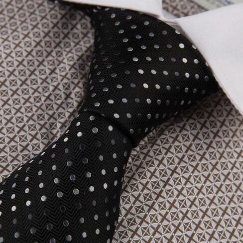 Tie Men Flower Patten Neckties For Mens Pure Silk Neckwear Black in Saudi Arabia