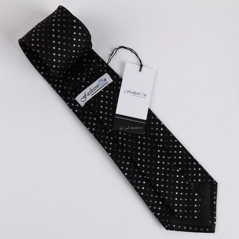 Tie Men Flower Patten Neckties For Mens Pure Silk Neckwear Black in Saudi Arabia