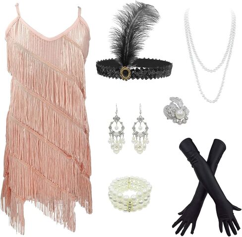 1920s Flapper Dress for Girls 20s Costumes Great Gatsby Theme Roaring 20's Dress in Saudi Arabia