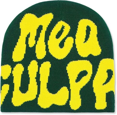 Graphic MEA Y2k Beanie Women Men, Ideal Gift Winter Culpa Knit Hat in Saudi Arabia