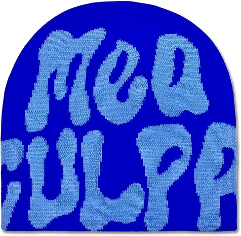 Graphic MEA Y2k Beanie Women Men, Ideal Gift Winter Culpa Knit Hat in Saudi Arabia