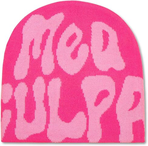 Graphic MEA Y2k Beanie Women Men, Ideal Gift Winter Culpa Knit Hat in Saudi Arabia