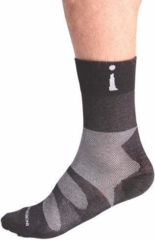Incrediwear Sports Socks – Athletic Socks and Crew Socks for Men and Women (Black, Large) in Saudi Arabia