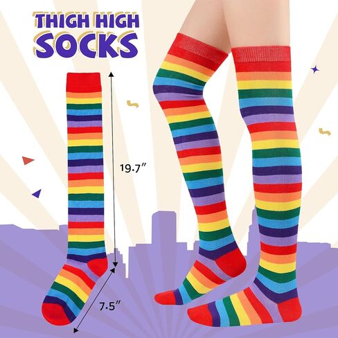 دوريو 5 قطع زي المهرج للنساء السيرك قوس قزح زي الهالوين زي الجوكر المهرج مجموعة إكسسوارات in Kuwait